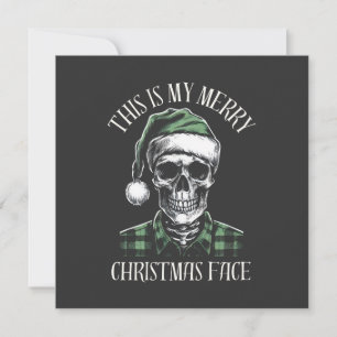 Cartes Pour Fêtes Annuelles Voici Mon Joyeux Visage De Noël