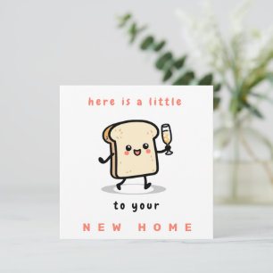 Cartes Pour Fêtes Annuelles Voici un petit toast à votre nouvelle maison
