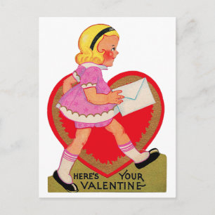 Cartes Pour Fêtes Annuelles Voici votre Valentine Girl