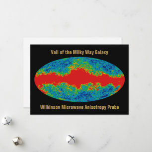 Cartes Pour Fêtes Annuelles Voile Galaxy Voie Lactée sur l'univers WMAP