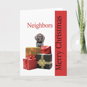 Cartes Pour Fêtes Annuelles Voisins grizzlis brillants Joyeux Noël