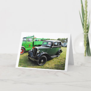 Cartes Pour Fêtes Annuelles voiture ancienne Morris 8