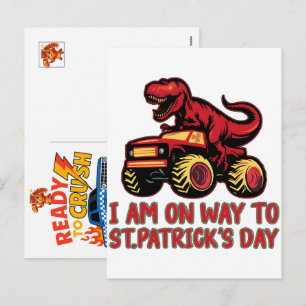 Cartes Pour Fêtes Annuelles Voiture de Monster Truck pour garçon d'anniversair