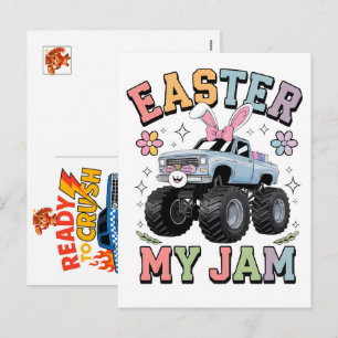 Cartes Pour Fêtes Annuelles Voiture de Monster Truck pour garçon d'anniversair