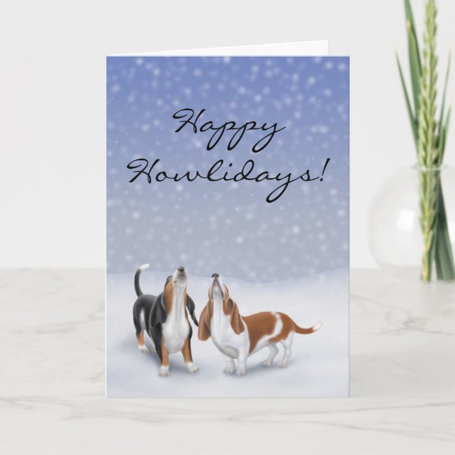 Cartes Pour Fêtes Annuelles Voiture heureuse personnalisable de chiens de (Devant)