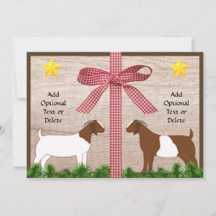 Cartes Pour Fêtes Annuelles Voix de Noël Rustique Boer