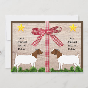 Cartes Pour Fêtes Annuelles Voix de Noël Rustique Boer