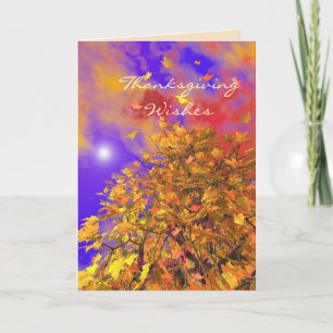 Cartes Pour Fêtes Annuelles Vol d'automne de Thanksgiving