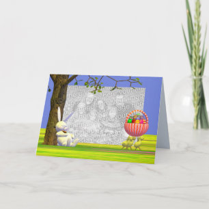 Cartes Pour Fêtes Annuelles Voleurs d'oeuf de pâques (cadre de photo)