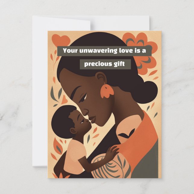 Cartes Pour Fêtes Annuelles Votre amour indéfectible est un cadeau précieux (Devant)