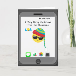Cartes Pour Fêtes Annuelles VOTRE PHOTO "Ayez votre selfie un Joyeux Noël"