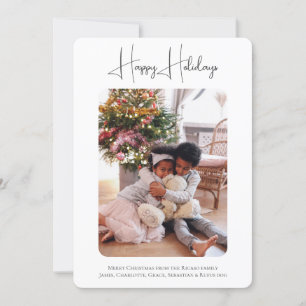 Cartes Pour Fêtes Annuelles Votre photo personnalisée Joyeuses fêtes Noël