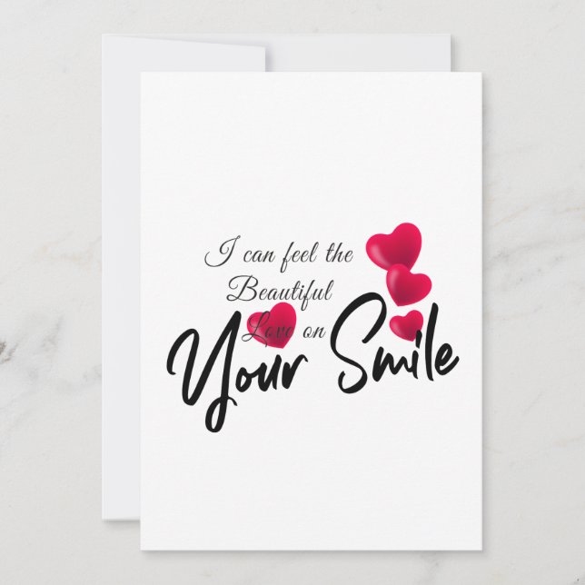 Cartes Pour Fêtes Annuelles votre sourire do-it-yourself (Devant)
