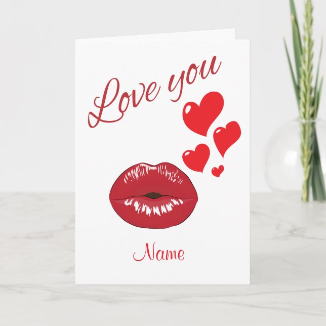 Cartes Pour Fêtes Annuelles Vous aimez (Devant)