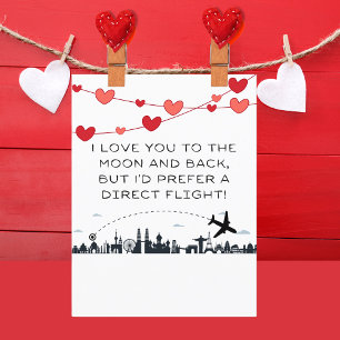 Cartes Pour Fêtes Annuelles Vous aimez la Lune Mais... Fantastique Saint-Valen