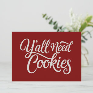 Cartes Pour Fêtes Annuelles Vous avez besoin de cookies drôle de concessionnai