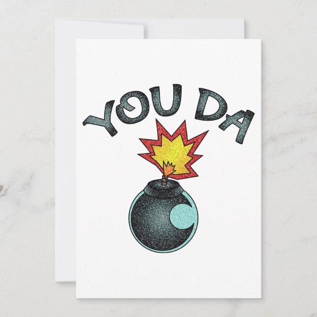 Cartes Pour Fêtes Annuelles Vous Avez Bombe De Parties scintillant (Devant)