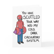 "Vous avez couru précipitamment…" valentine