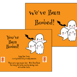 Cartes Pour Fêtes Annuelles Vous avez été booed Nous avons été booed mignon Ha