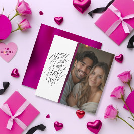 Cartes Pour Fêtes Annuelles Vous avez pris mon Coeur Pink Valentine’s