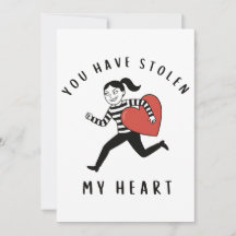 Vous avez volé mon cœur Farceur voleur Saint Valen
