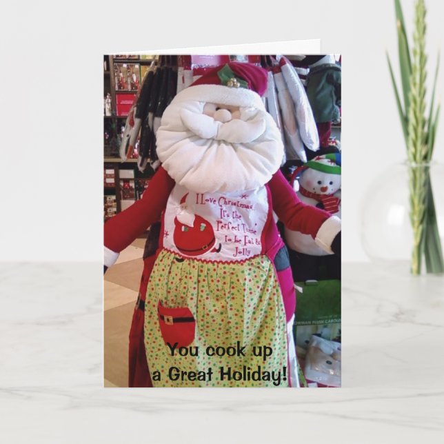 CARTES POUR FÊTES ANNUELLES "VOUS" CUISINEZ UNE GRANDE SAISON DE VACANCES (Devant)