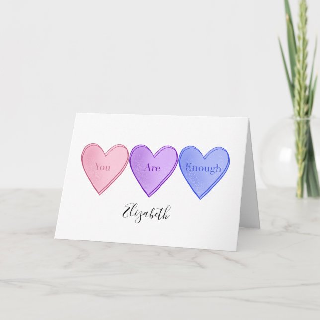 Cartes Pour Fêtes Annuelles Vous êtes assez Saint-Valentin  (Devant)