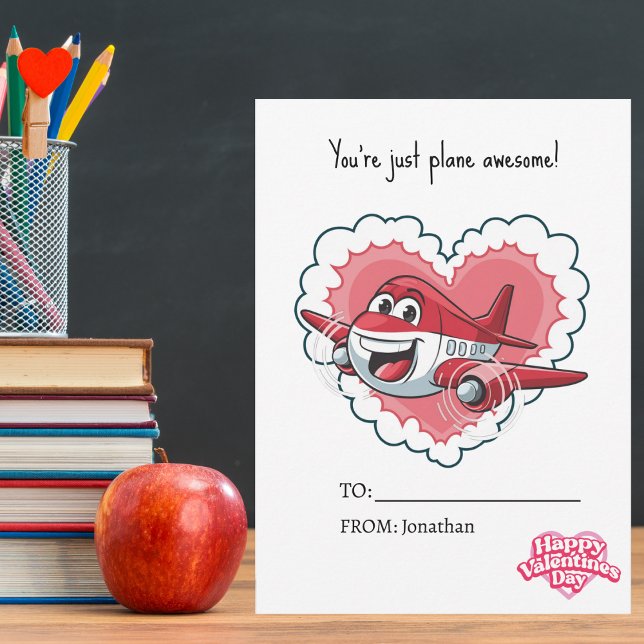 Cartes Pour Fêtes Annuelles Vous êtes Avion Awesome Avion Enfants Saint Valent (Créateur téléchargé)