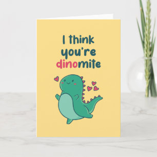 Cartes Pour Fêtes Annuelles Vous êtes Dinomite Cute Dino Funny Valentine's Day