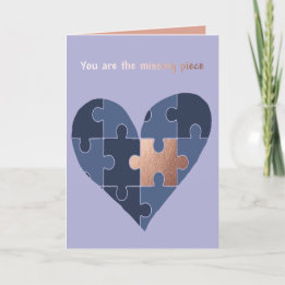 Cartes Pour Fêtes Annuelles Vous êtes la pièce manquante
