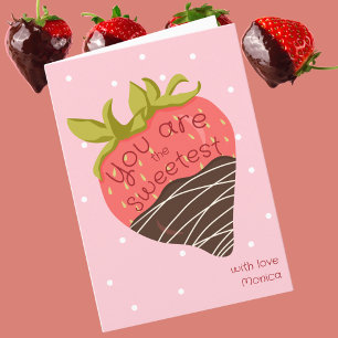 Cartes Pour Fêtes Annuelles Vous êtes la plus douce Saint-Valentin de la class