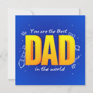 Cartes Pour Fêtes Annuelles Vous êtes le meilleur papa