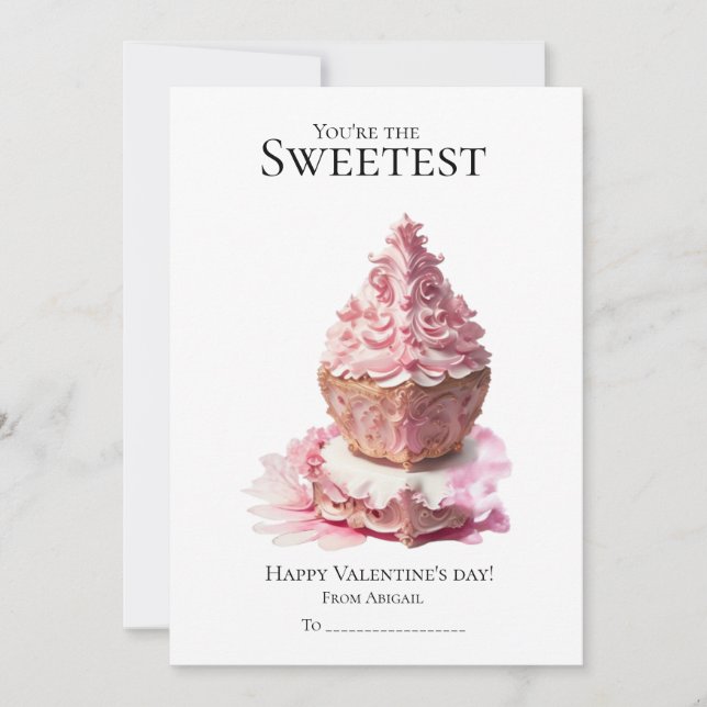 Cartes Pour Fêtes Annuelles Vous êtes le plus doux cupcakes Valentine's day (Devant)