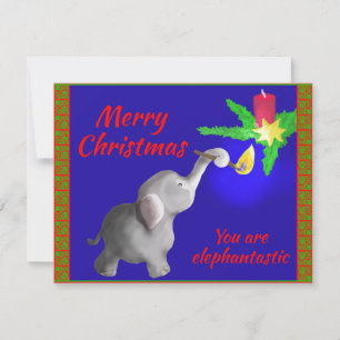 Cartes Pour Fêtes Annuelles Vous êtes l'éléphant plastique Sweet Modern Christ