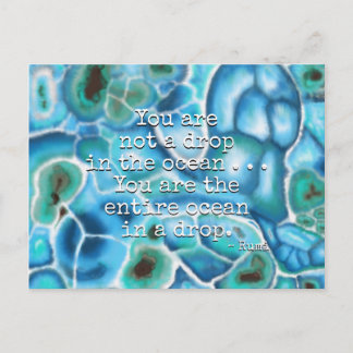 Cartes Pour Fêtes Annuelles Vous êtes l'océan - Art au cristal de Larimar