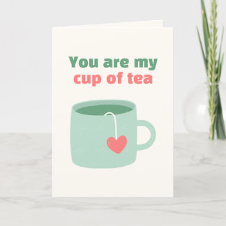 Cartes Pour Fêtes Annuelles Vous Êtes Ma Coupe De Thé Valentines Day