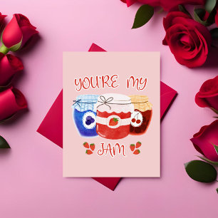 Cartes Pour Fêtes Annuelles Vous êtes ma Jam Valentines Day Card