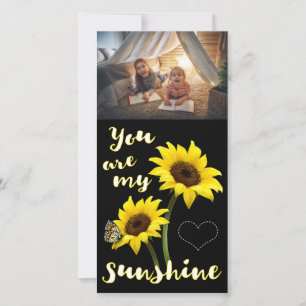 Cartes Pour Fêtes Annuelles Vous êtes ma photo de soleil