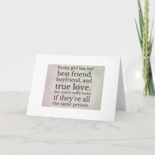 CARTES POUR FÊTES ANNUELLES VOUS ÊTES MON AMANT/AMI/ET JE SUIS SI "CHANCEUX"