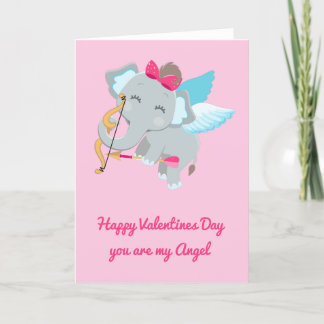Cartes Pour Fêtes Annuelles Vous êtes Mon Ange Éléphant Mignon Saint Valentin