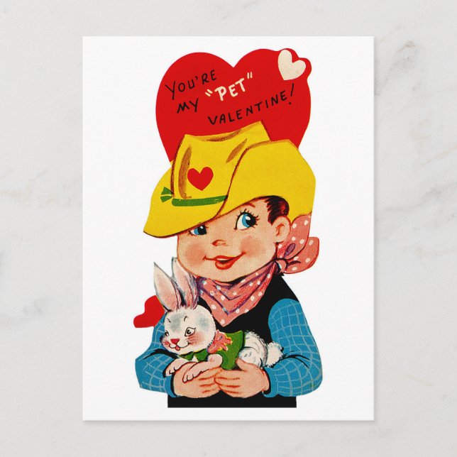 Cartes Pour Fêtes Annuelles Vous êtes mon "animal de compagnie" Valentine Cowb (Devant)