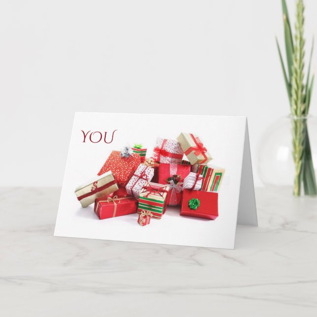 CARTES POUR FÊTES ANNUELLES VOUS ÊTES "MON CADEAU DE NOËL SPÉCIAL" (Devant)