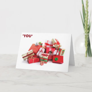 CARTES POUR FÊTES ANNUELLES VOUS ÊTES "MON CADEAU SPÉCIAL DE NOËL"
