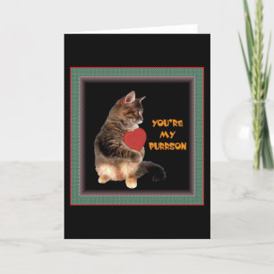 Cartes Pour Fêtes Annuelles Vous êtes mon Purrson