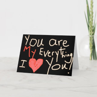 CARTES POUR FÊTES ANNUELLES VOUS ÊTES MON TOUT !