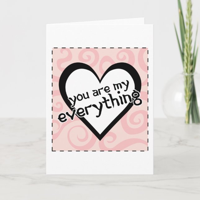 Cartes Pour Fêtes Annuelles Vous êtes mon tout (Devant)