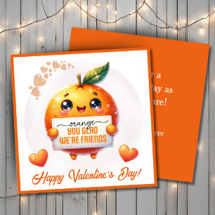 Cartes Pour Fêtes Annuelles Vous êtes Orange de être amis pour la Saint-Valent