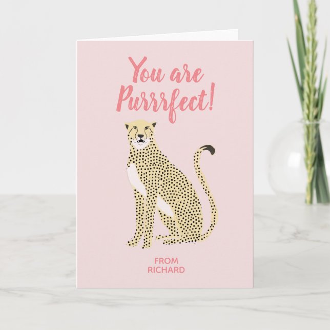 Cartes Pour Fêtes Annuelles Vous êtes Purrfect ! (Devant)