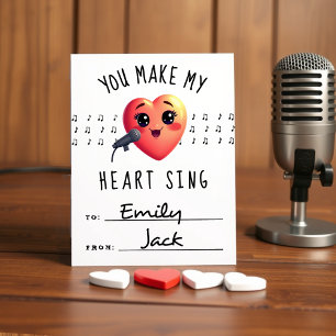 Cartes Pour Fêtes Annuelles Vous faites chanter mon cœur pour la Saint-Valenti