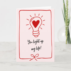 Cartes Pour Fêtes Annuelles Vous illuminez ma vie Citation drôle Saint-Valenti
